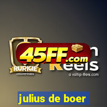 julius de boer